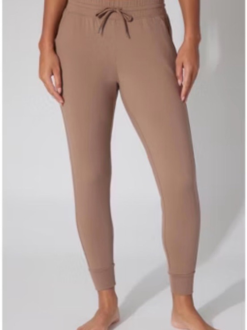 Yogalicious Brown Drawstring Jogger Pants